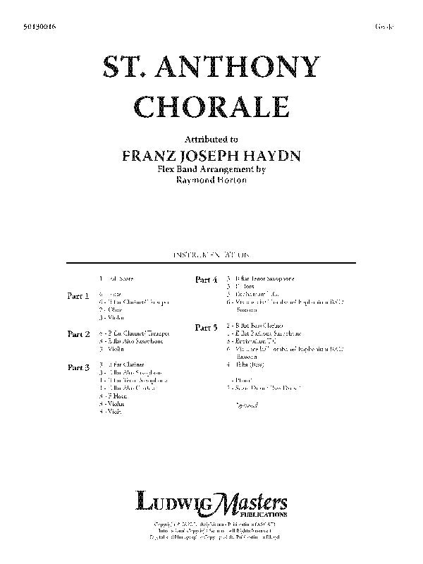 St. Anthony Chorale Cover Image