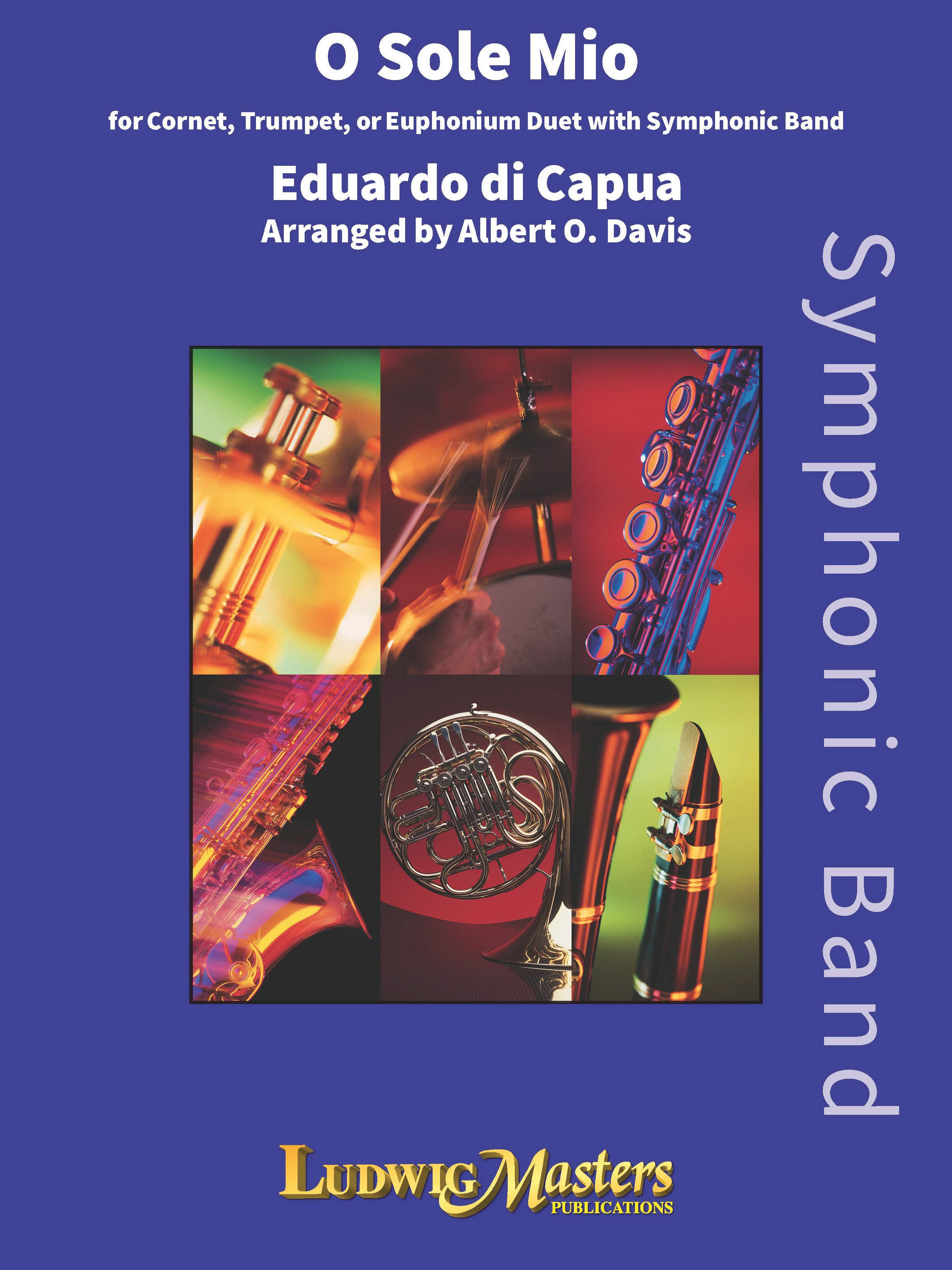 O Sole Mio for Cornet/Trumpet and Euphonium Duet with Band Cover Image