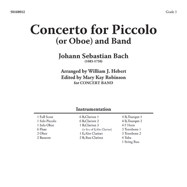 Concerto for Piccolo or Oboe and Band Cover Image