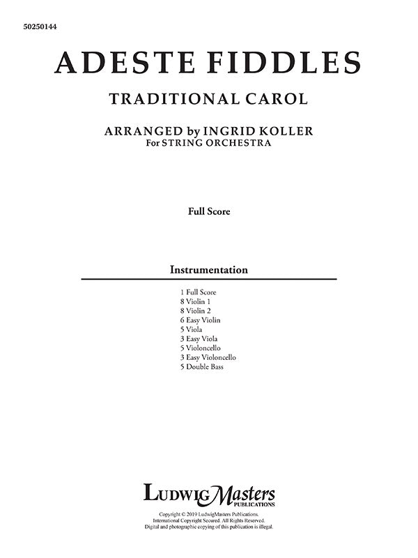 Adeste Fiddles Cover Image