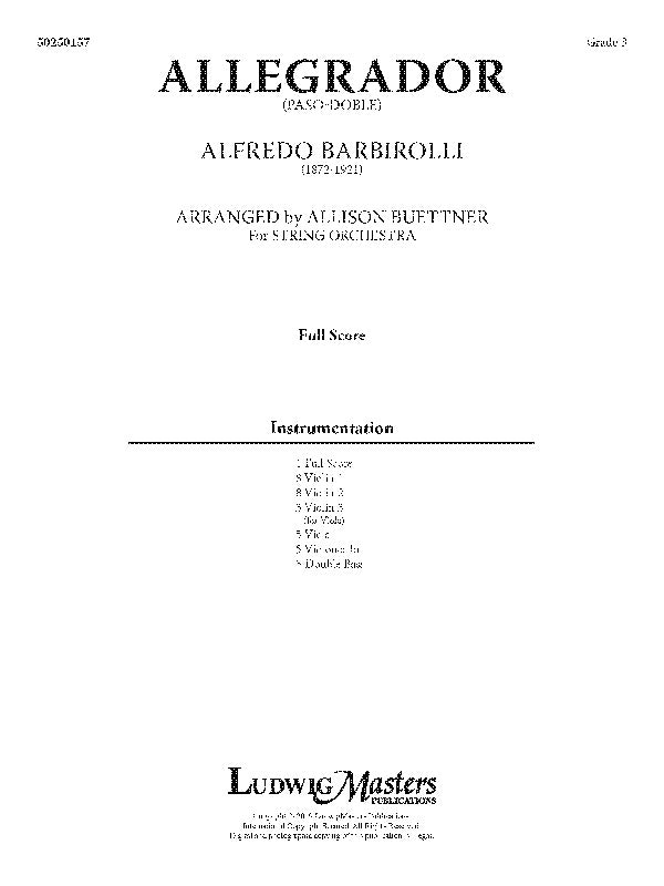 Allegrador Paso Doble Cover Image