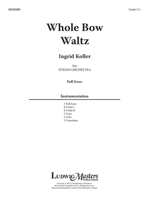 Whole Bow Waltz Cover Image
