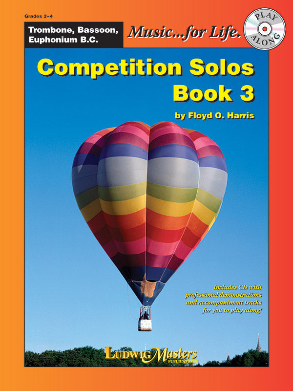 Competition Solos, Book 3 Trombone, Bassoon or Euphonium BC Cover Image