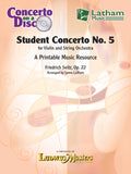 Seitz Student Concerto No. 5 - String Orchestra Parts on CD Cover Image