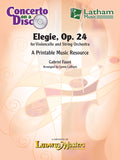 Elegie, Op. 24 for Cello and String Orchestra Cover Image