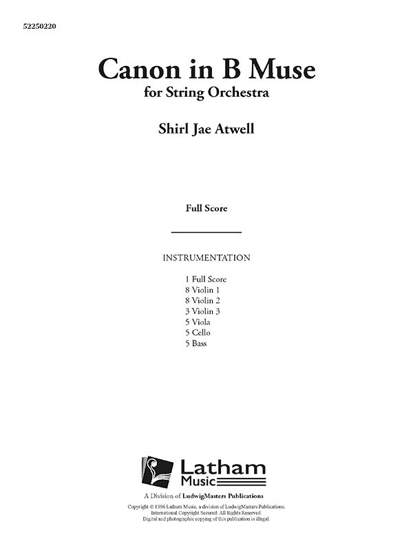 Canon in B Muse Cover Image