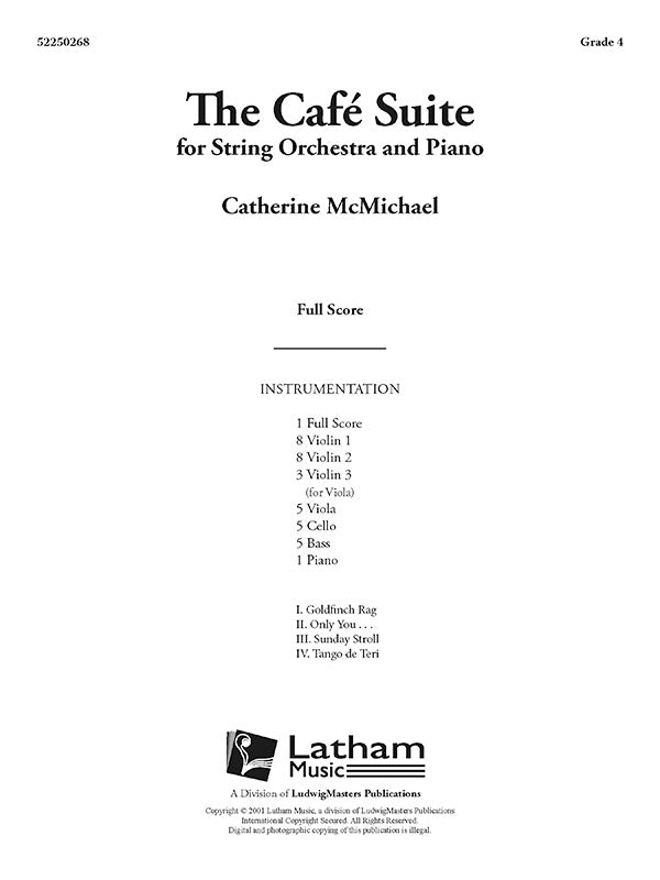 The Cafe Suite for String Orchestra and Piano Cover Image