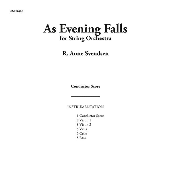 As Evening Falls Cover Image