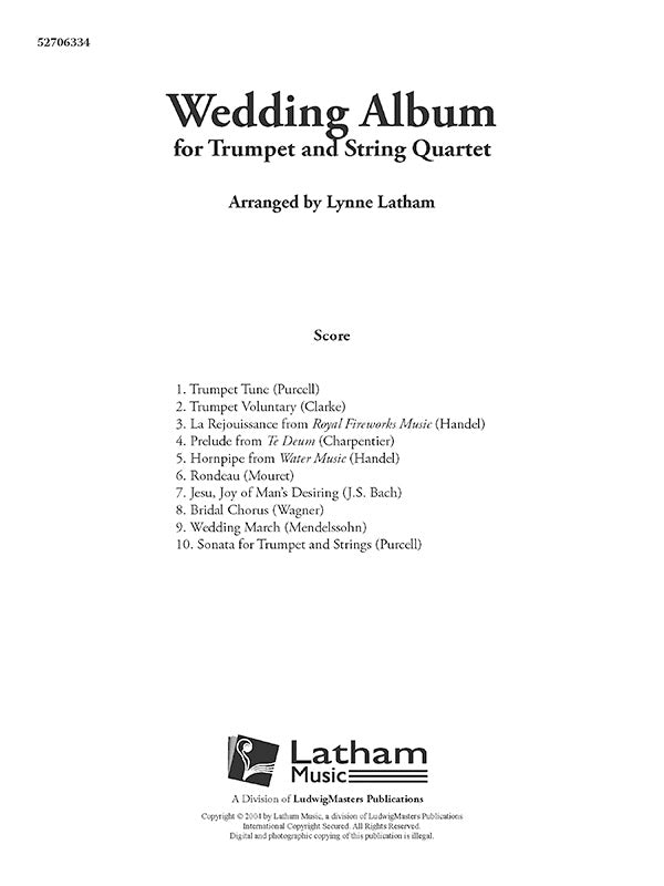 Wedding Album for Trumpet and String Quartet Cover Image