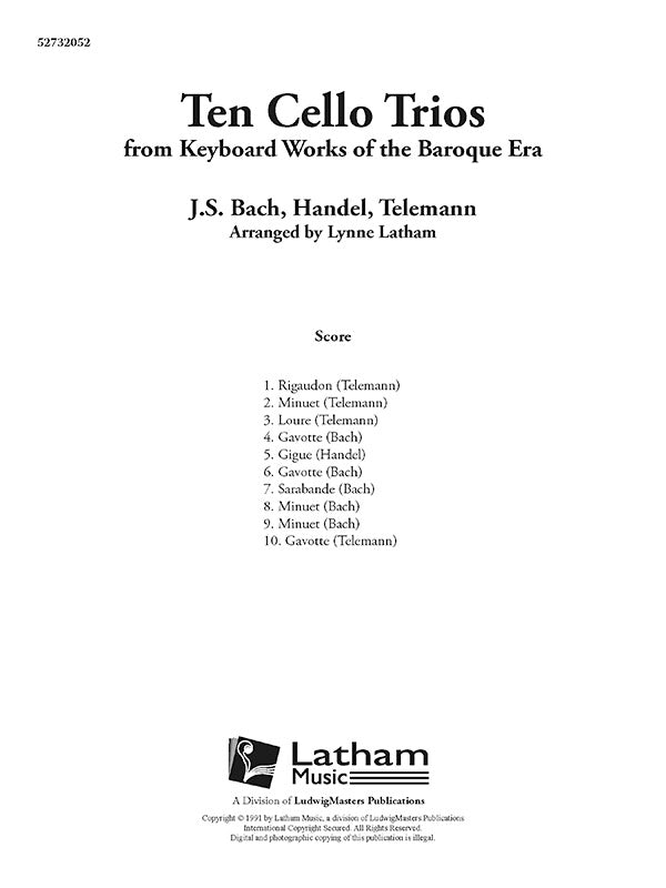 10 Cello Trios Cover Image