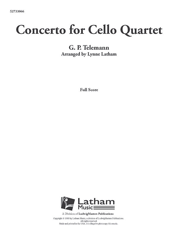 Concerto for Cello Quartet Cover Image