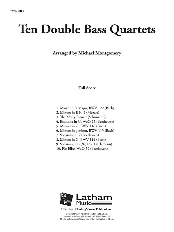 10 Double Bass Quartets Cover Image