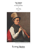 Vier Stücke (4 Pieces) for Clarinet and Piano, Op. 5 Cover Image