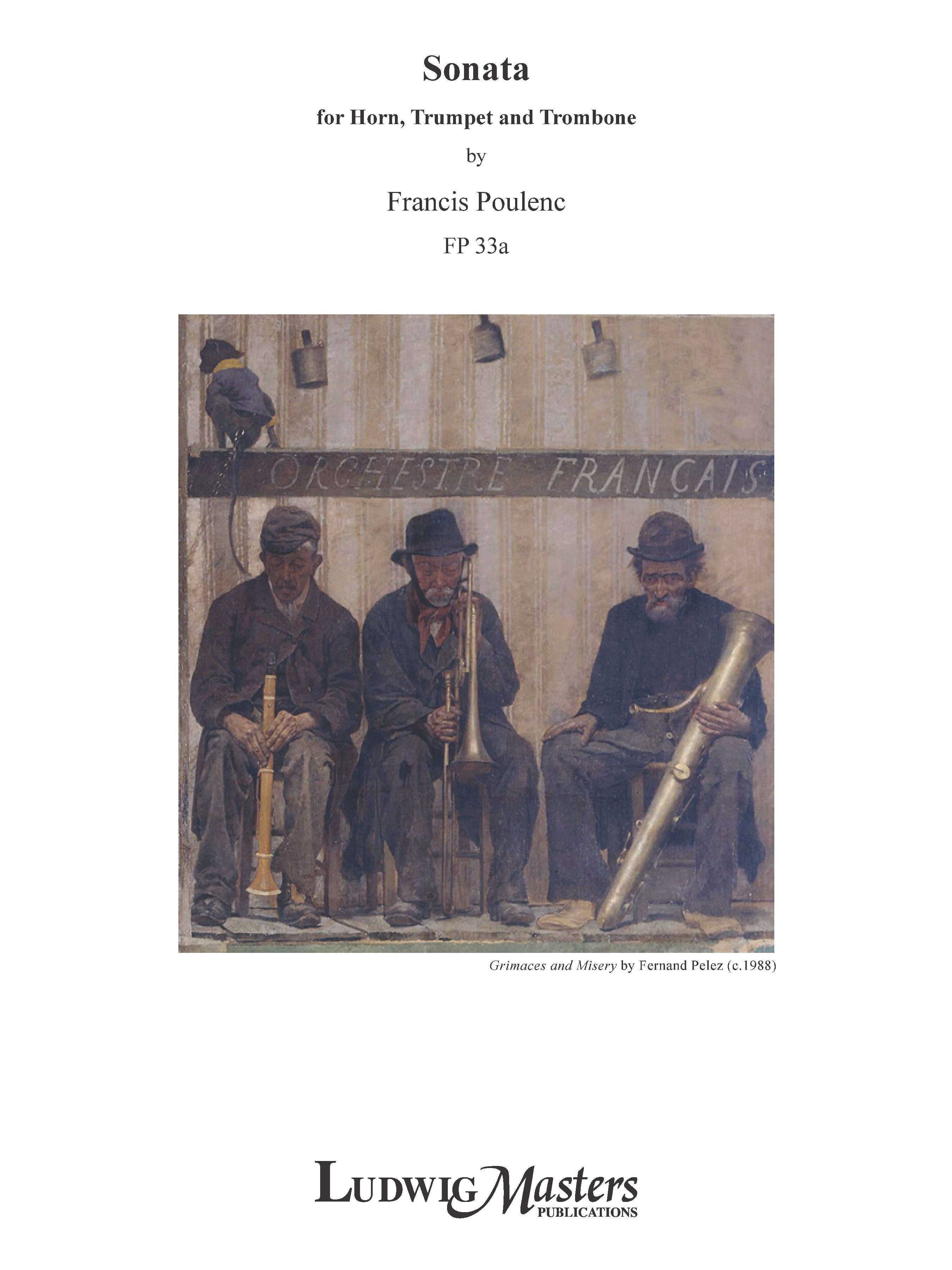Sonata for Horn, Trumpet and Trombone, FP 33a Cover Image