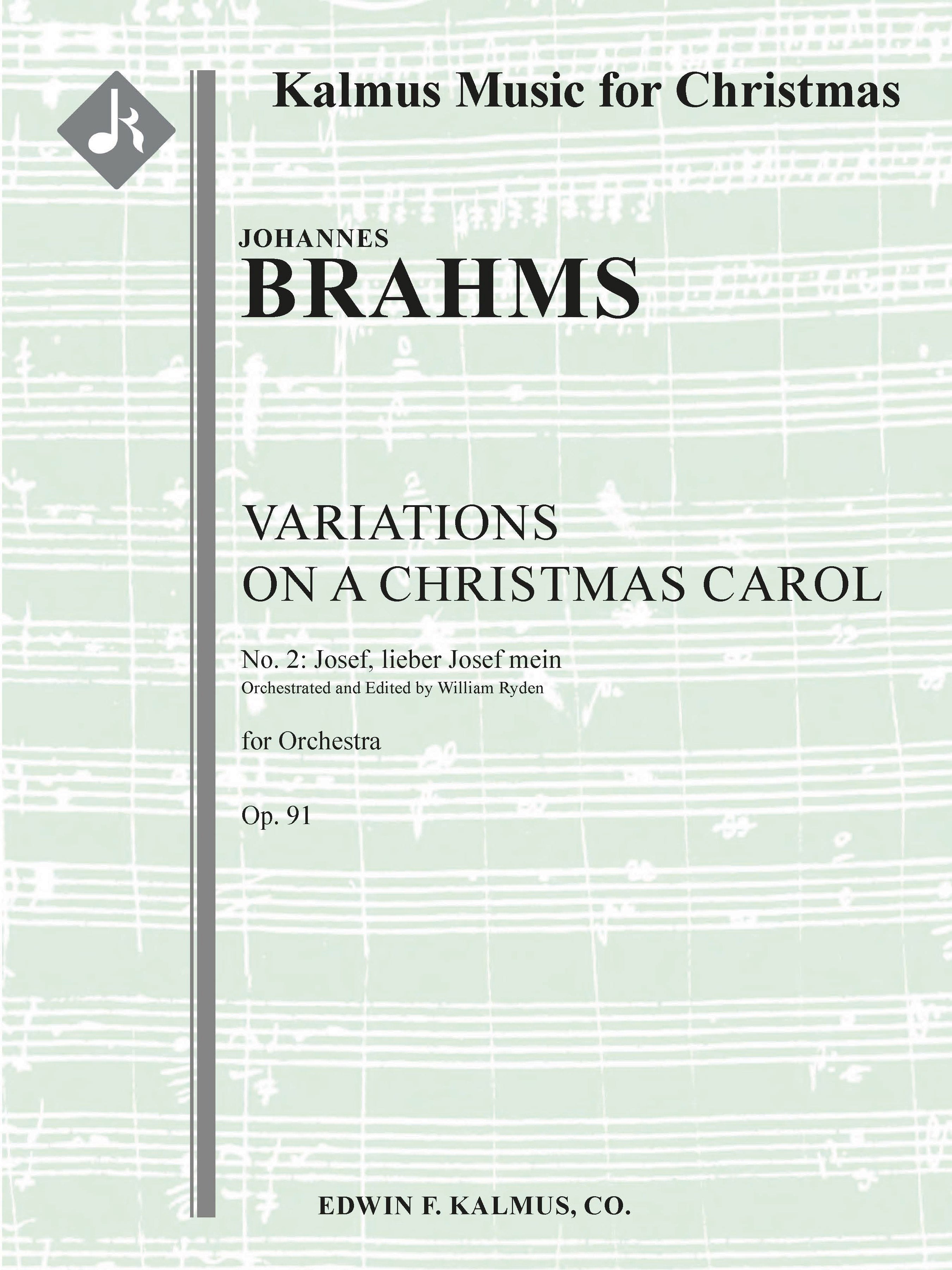 Variations on a Christmas Carol, Op. 91: No. 2, Josef, lieber Josef mein Cover Image