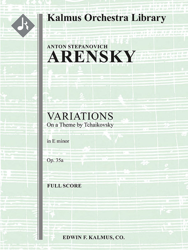 Variations on a Theme of Tchaikovsky, Op. 35a Cover Image