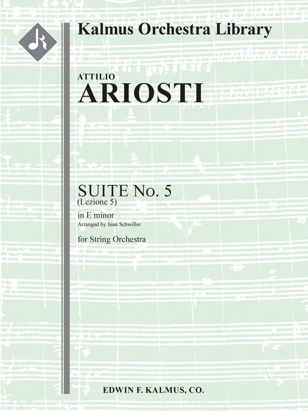 Suite for String Orchestra No. 5 in E minor (Lezione 5) Cover Image
