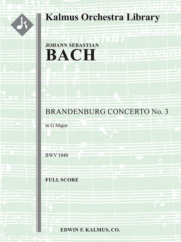 Brandenburg Concerto No. 3 in G, BWV 1048 Cover Image