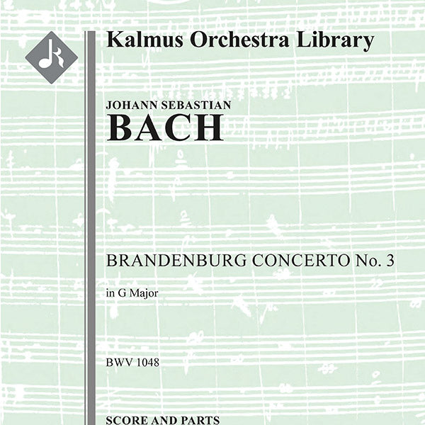 Brandenburg Concerto No. 3 in G, BWV 1048 Cover Image