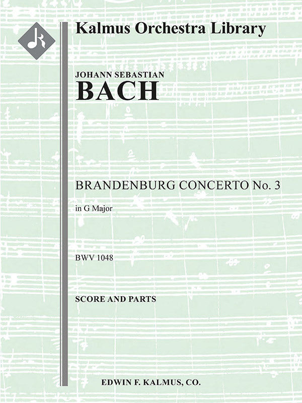 Brandenburg Concerto No. 3 in G, BWV 1048 Cover Image