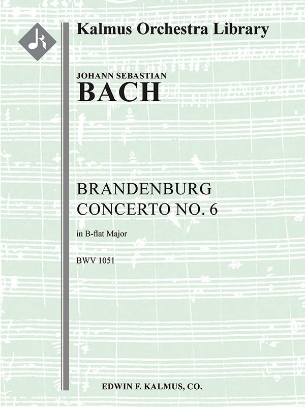 Brandenburg Concerto No. 6 in B-flat, BWV 1051 Cover Image