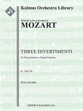 Three Divertimenti, K. 136-138/125a-c (Salzburg Symphony Nos. 1-3) Cover Image