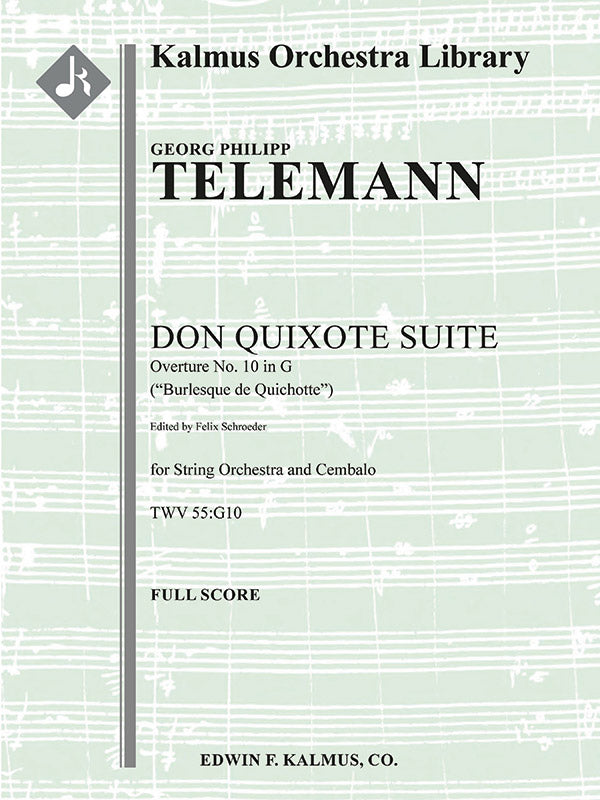 Don Quixote Suite: Overture in G No. 10, TWV 55:G10 (Burlesque de Quichotte) Cover Image