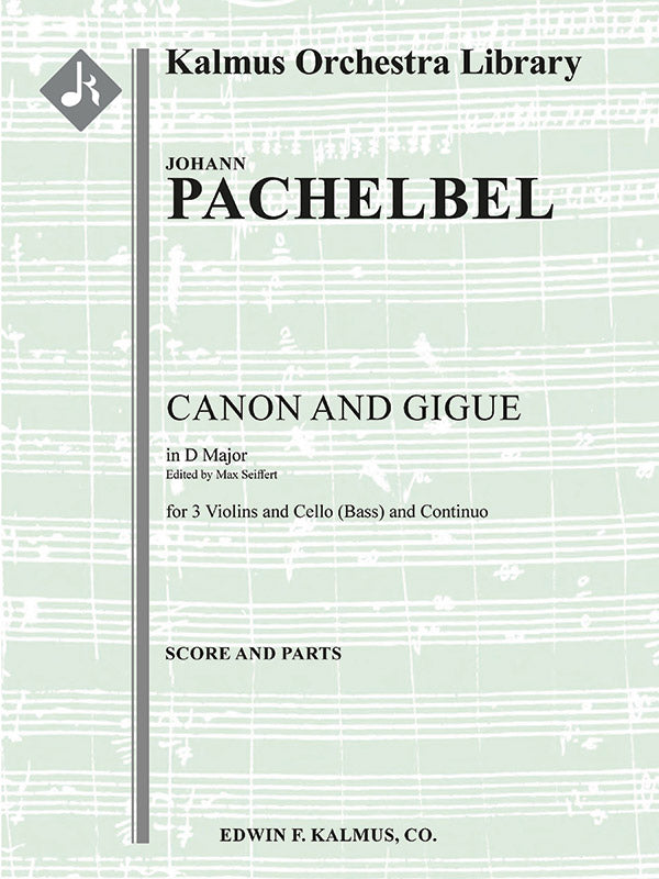 Canon and Gigue (Seiffert) Cover Image