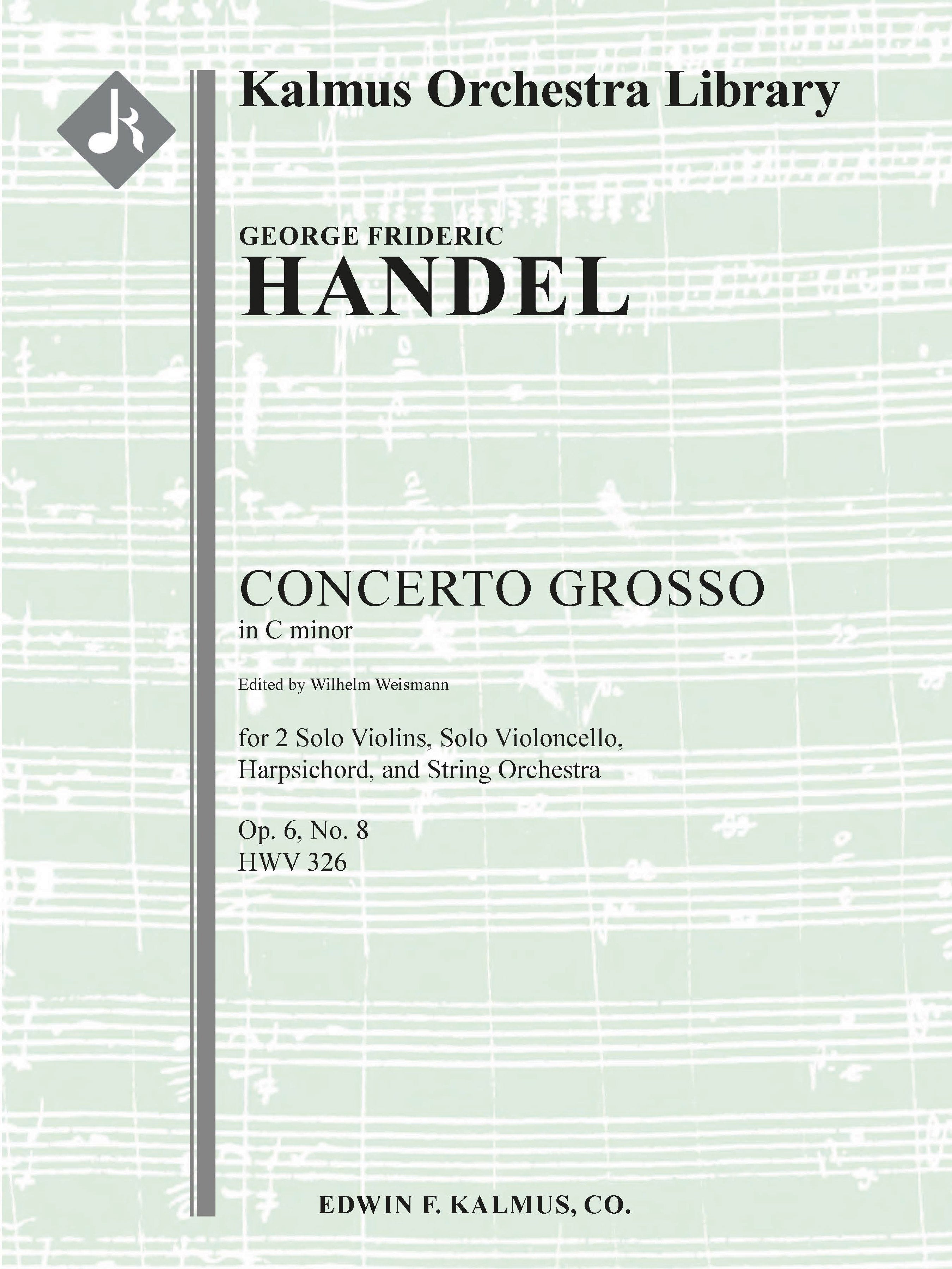 Concerto Grosso in C minor, Op. 6, No. 8, HWV 326 Cover Image