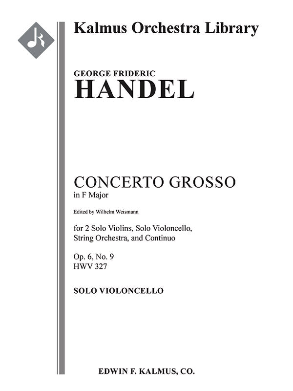 Concerto Grosso in F, Op. 6, No. 9, HWV 327 Cover Image