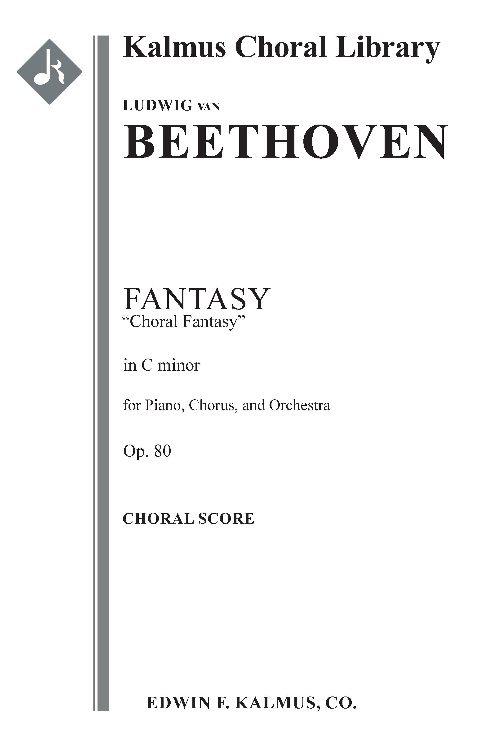 Choral Fantasy, Op. 80 (Fantasia in C minor) Cover Image