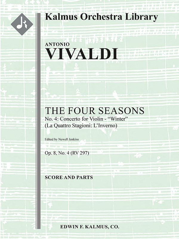 The Four Seasons, No. 4: Concerto for Violin in F minor - Winter (Le Quattro Stagioni: L'Inverno, RV297/F.I: 25) Cover Image