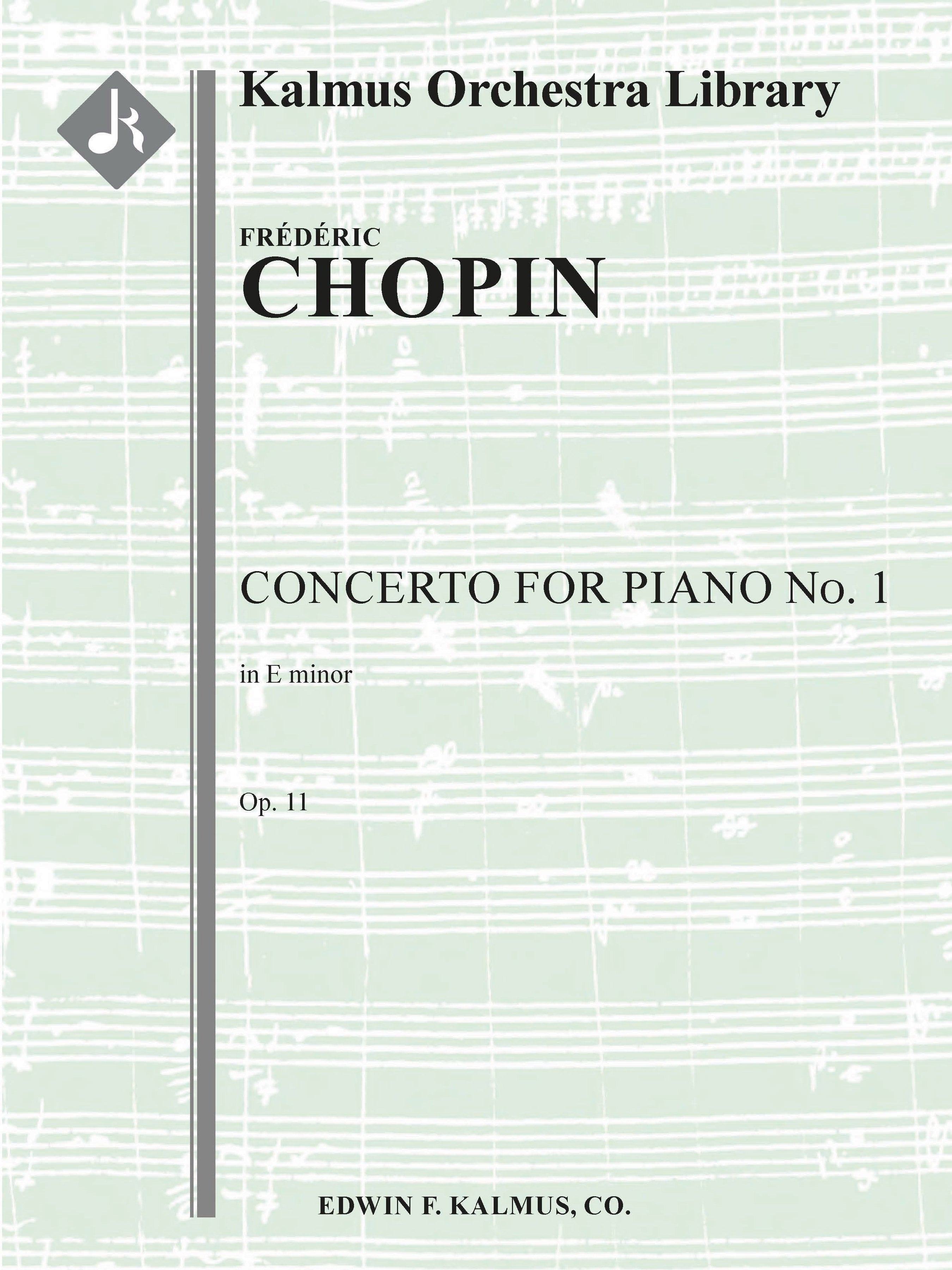 Concerto for Piano No. 1 in E minor, Op. 11 Cover Image