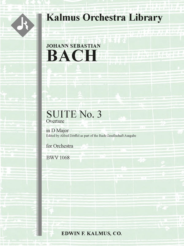 Suite (Overture) No. 3 in D, BWV 1068 Cover Image