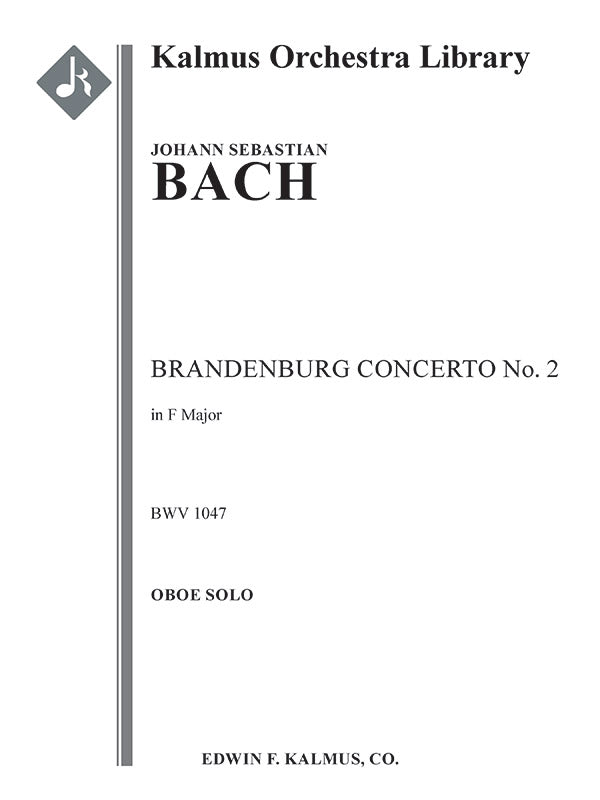 Brandenburg Concerto No. 2 in F, BWV 1047 Cover Image