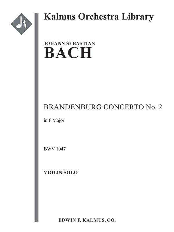 Brandenburg Concerto No. 2 in F, BWV 1047 Cover Image