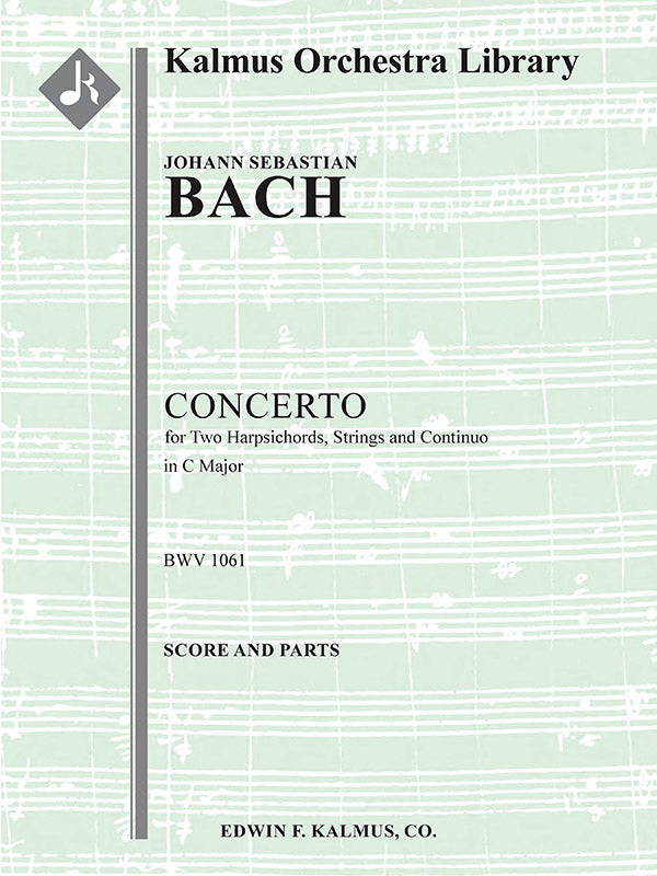 Concerto for Two Harpsichords in C, BWV 1061 Cover Image