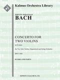 Concerto for Two Violins in D minor, BWV 1043 (Double Violin Concerto) Cover Image