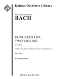Concerto for Two Violins in D minor, BWV 1043 (Double Violin Concerto) Cover Image