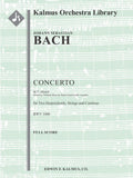Concerto for Two Harpsichords in C minor, BWV 1060 [composer's arrangement of a lost Concerto for Violin and Oboe] Cover Image