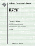 Concerto for Two Harpsichords in C minor, BWV 1060 [composer's arrangement of a lost Concerto for Violin and Oboe] Cover Image