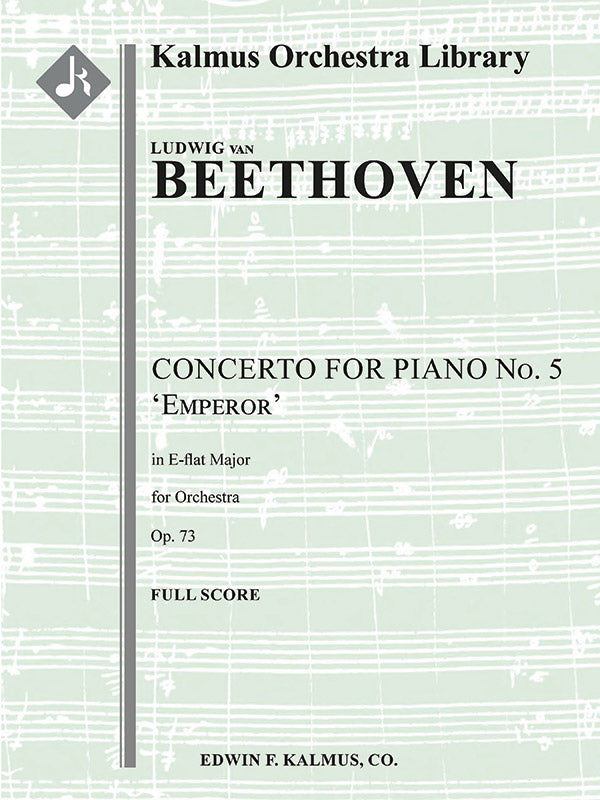 Concerto for Piano No. 5 in E-flat, Op. 73 'Emperor' Cover Image