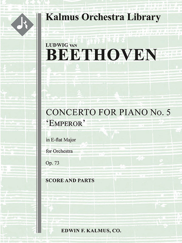 Concerto for Piano No. 5 in E-flat, Op. 73 'Emperor' Cover Image