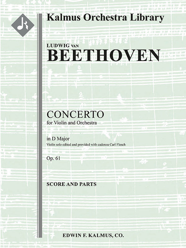 Concerto for Violin in D, Op. 61 Cover Image