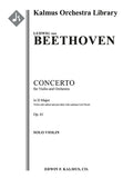 Concerto for Violin in D, Op. 61 Cover Image