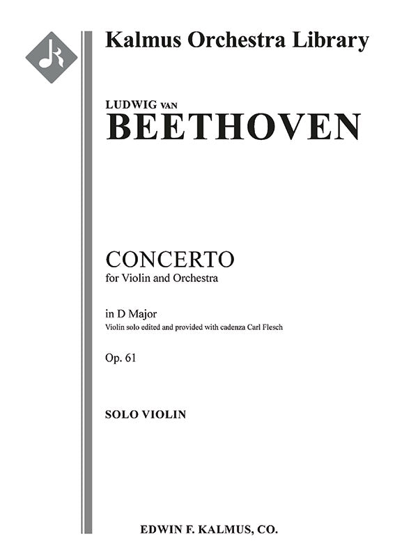 Concerto for Violin in D, Op. 61 Cover Image