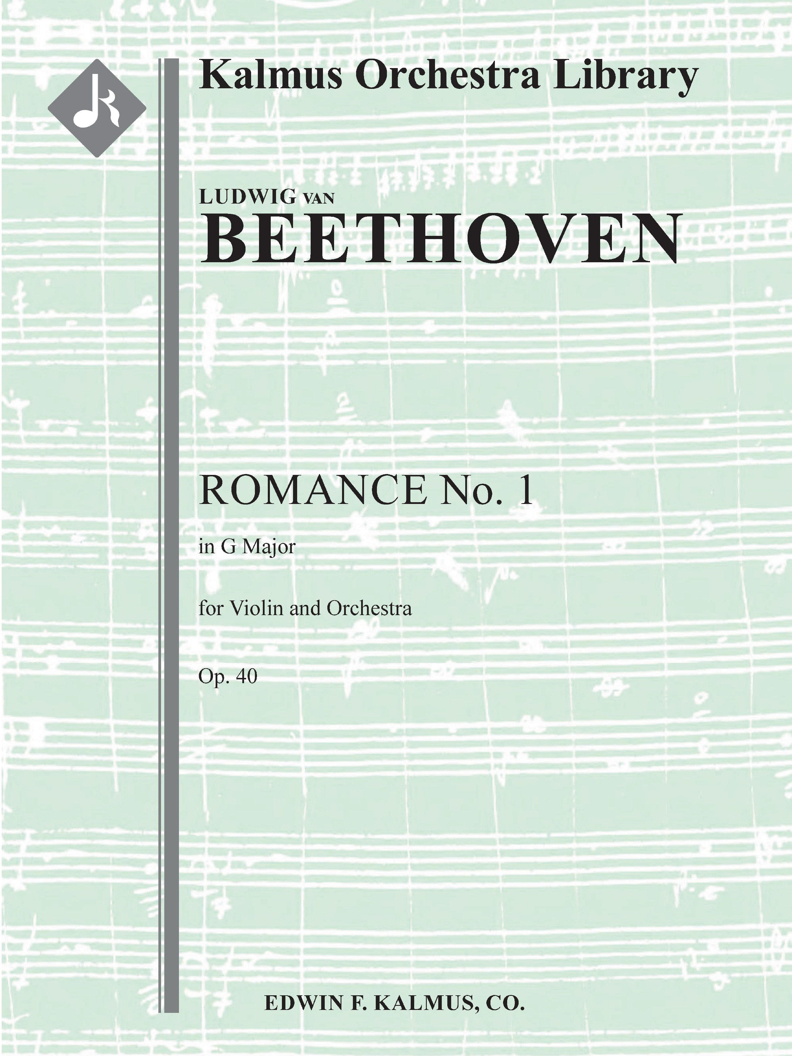 Romance for Violin and Orchestra No. 1 in G, Op. 40 Cover Image