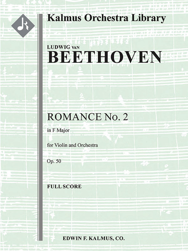 Romance for Violin and Orchestra No. 2 in F, Op. 50 Cover Image