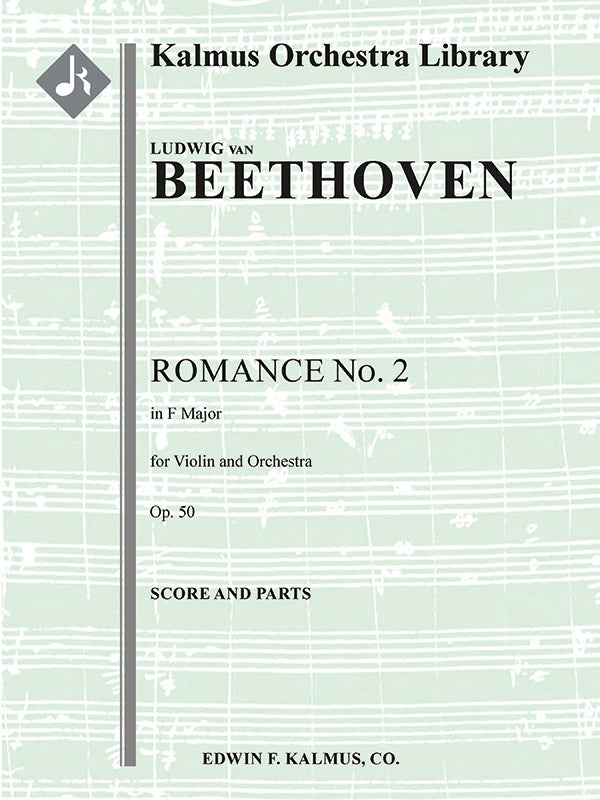 Romance for Violin and Orchestra No. 2 in F, Op. 50 Cover Image