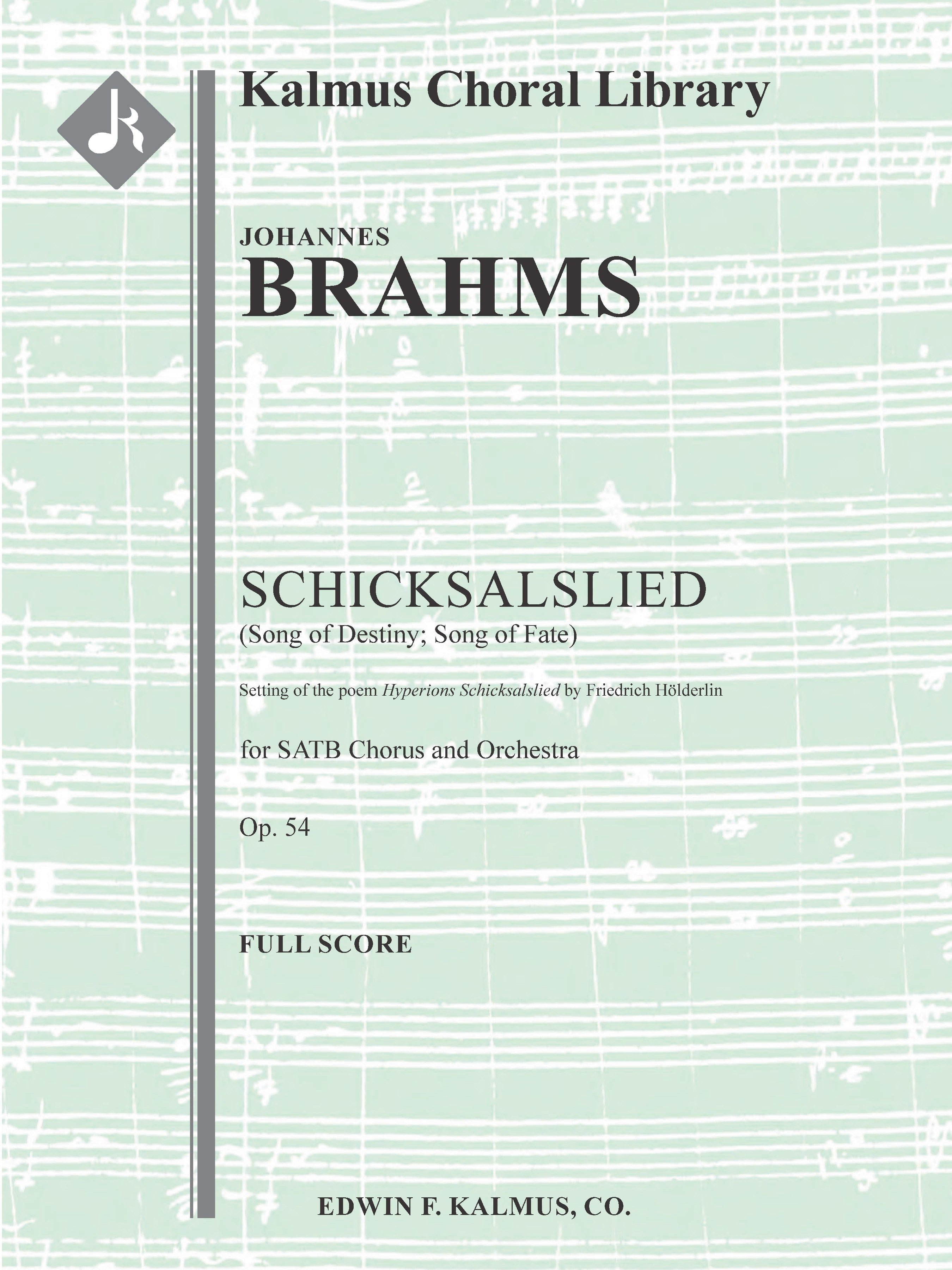 Schicksalslied, Op. 54 (Song of Destiny; Song of Fate) Cover Image